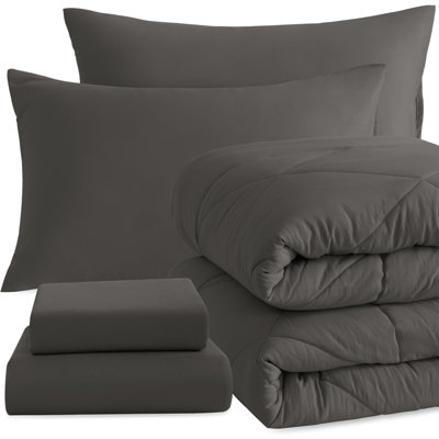 5 Pieces Soft and Breathable Twin Bedding Set