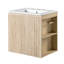 Meuble-lavabo suspendu de 61 cm avec lavabo en céramique