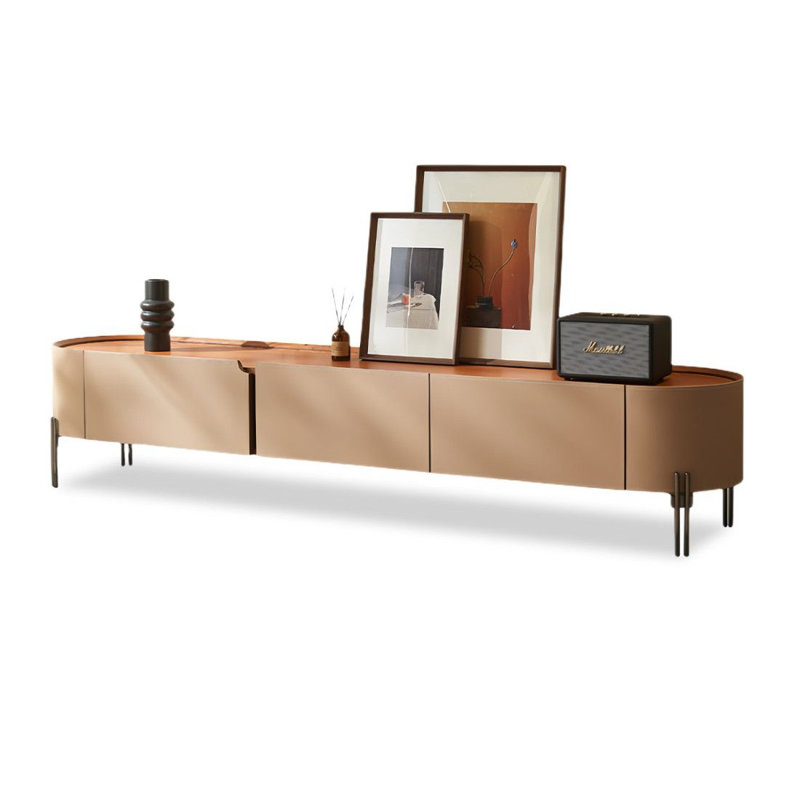 Meuble télé moderne en bois manufacturé noyer