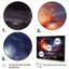 Rêves astronomiques oranges et mauves sur toile-1020216986-1020216987