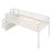 Loft bed with staircase , White-1522509310
