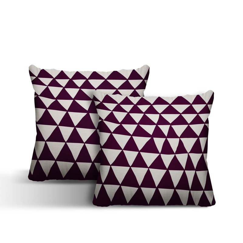  Coussin intérieur / extérieur, L 19 po x H 19 po, Mauve