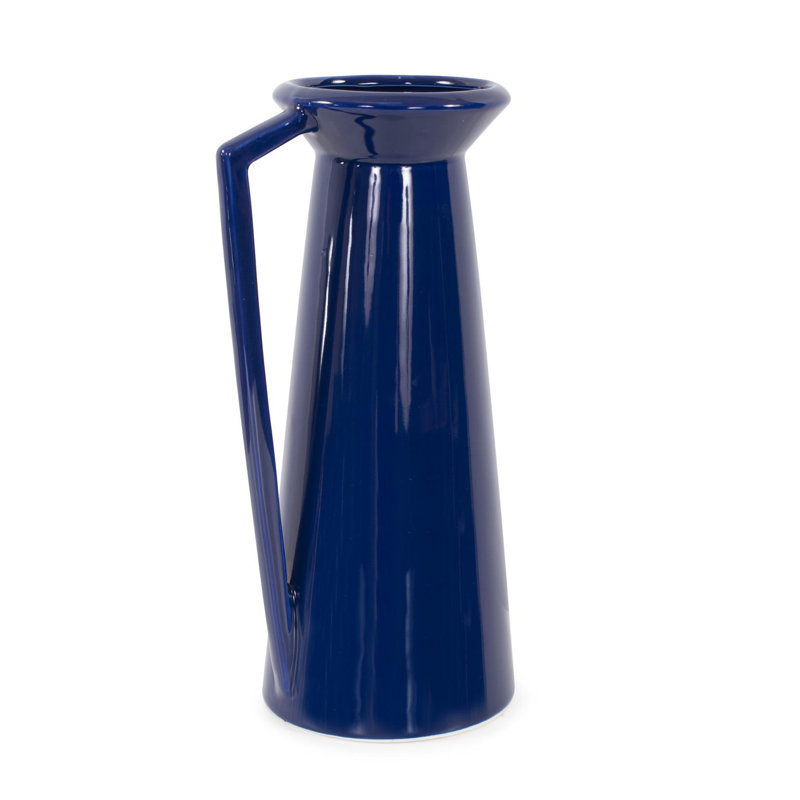 Petit pichet en céramique bleu saphir Witold