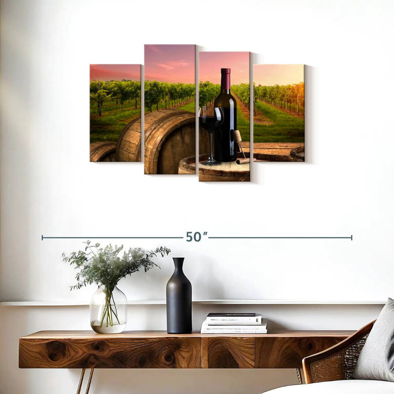 Yarlin Tuscan Wine Vineyard, H 22 po x l 36 po