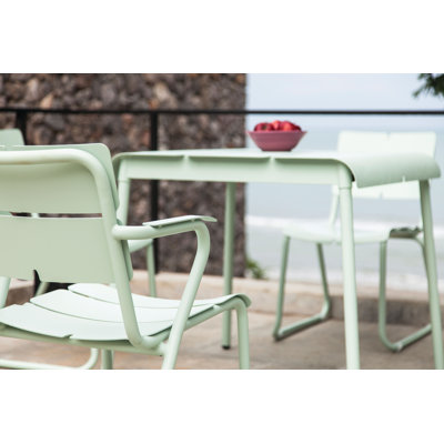 Corail Square Outdoor Dining Table , 34.88'' in. W 34.88'' in. D