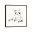 Line Raccoon by Chris Paschke - Painting on Canvas-42309072-42309073