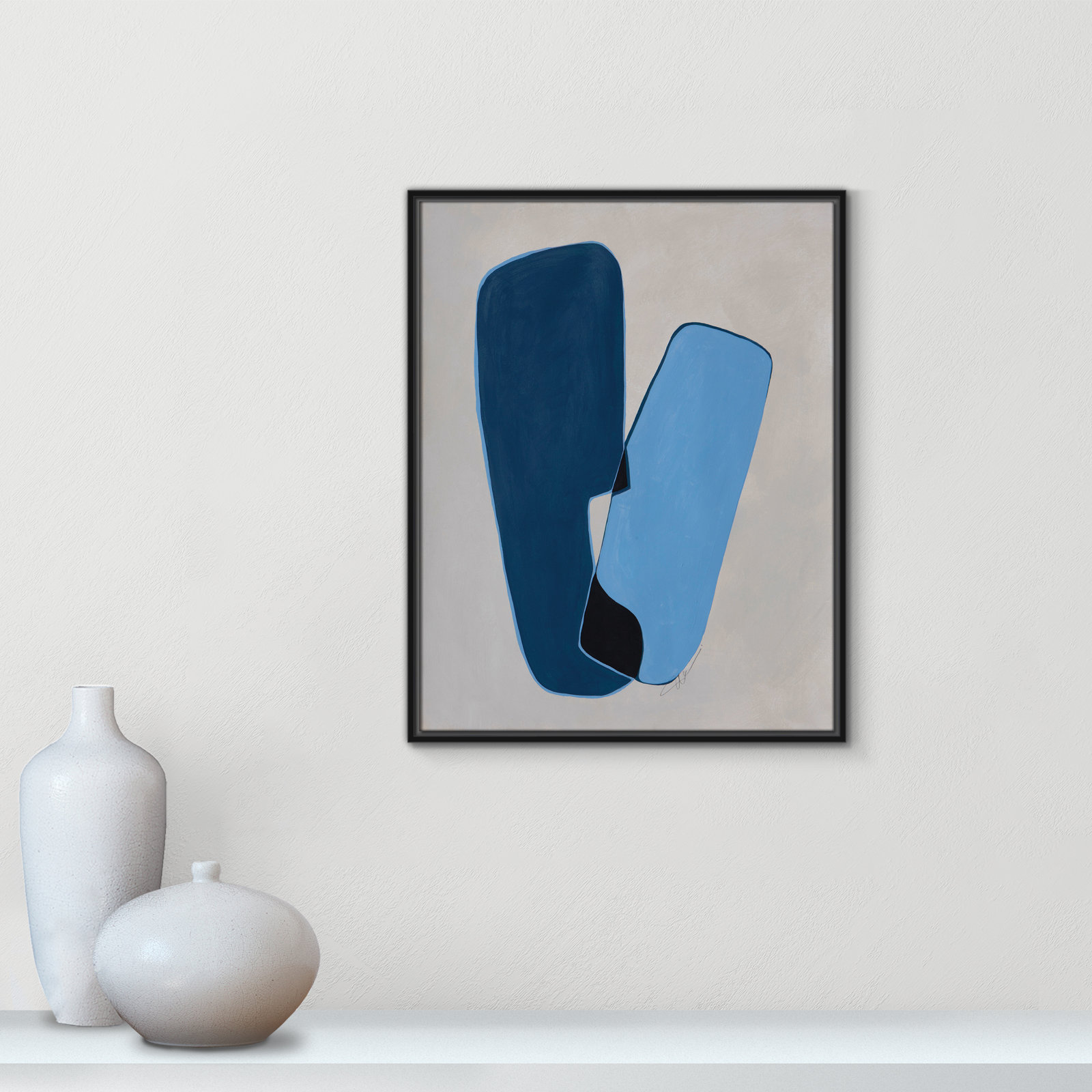 In Unity Collection "In Unity II" Print, 29.5" H x 23.5" W x 2" D, Black Framed