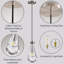 Luminaire suspendu pour îlot de cuisine 1 lumière avec verre transparent Raindrop-1409780093