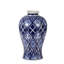 D7,8X12,8, vase Valora bleu et blanc