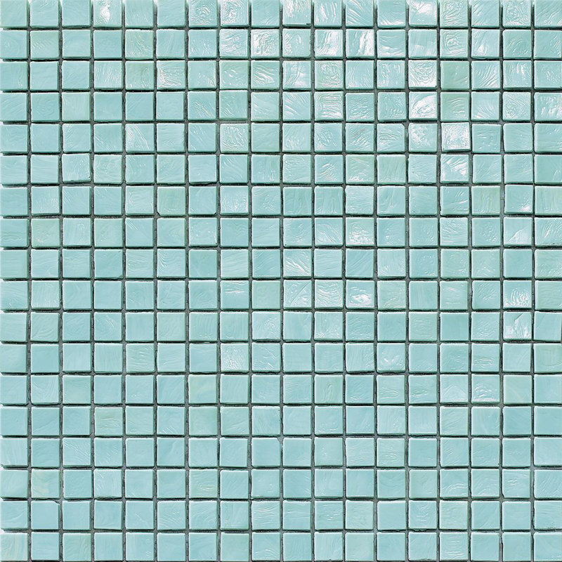 Aquamarine 2 5/8" x 5/8" Glass Mosaic
