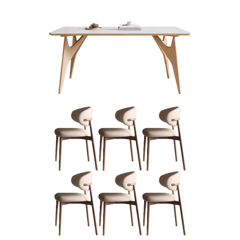 Table de salle à manger rectangulaire, H 29,53 po x l 55,12 po x P 31,5 po