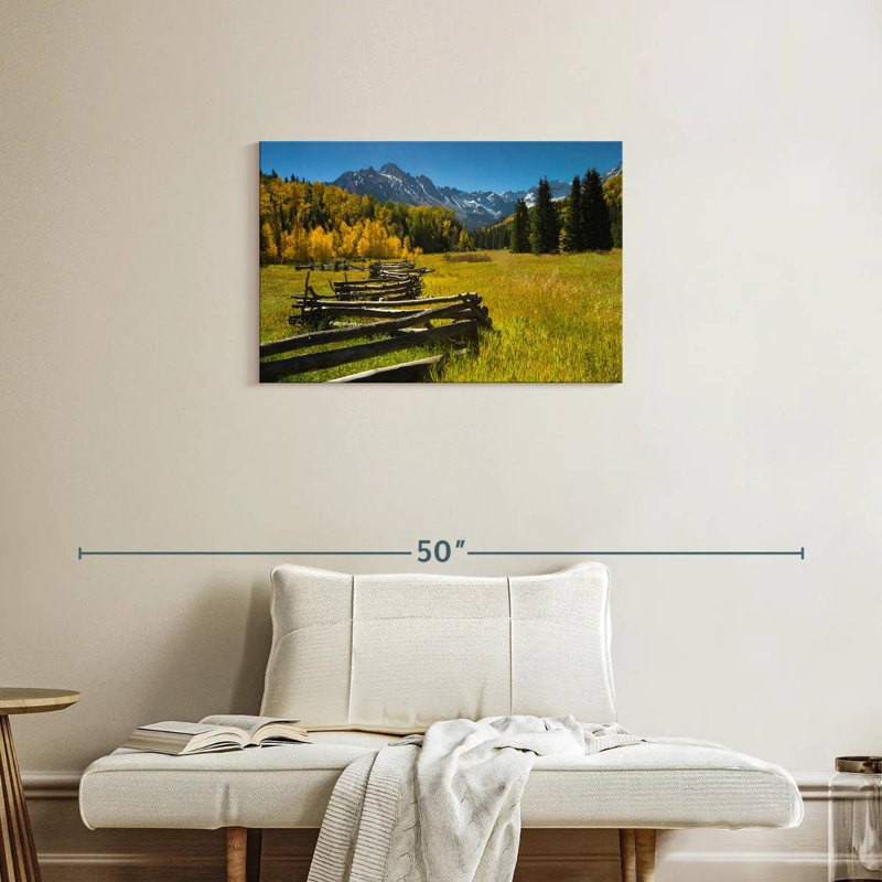 Clôture en bois Alvord dans une forêt - Maroon Bells CO, H 20 po x l 30 po