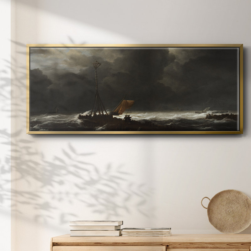 Rough Sea- Framed Canvas