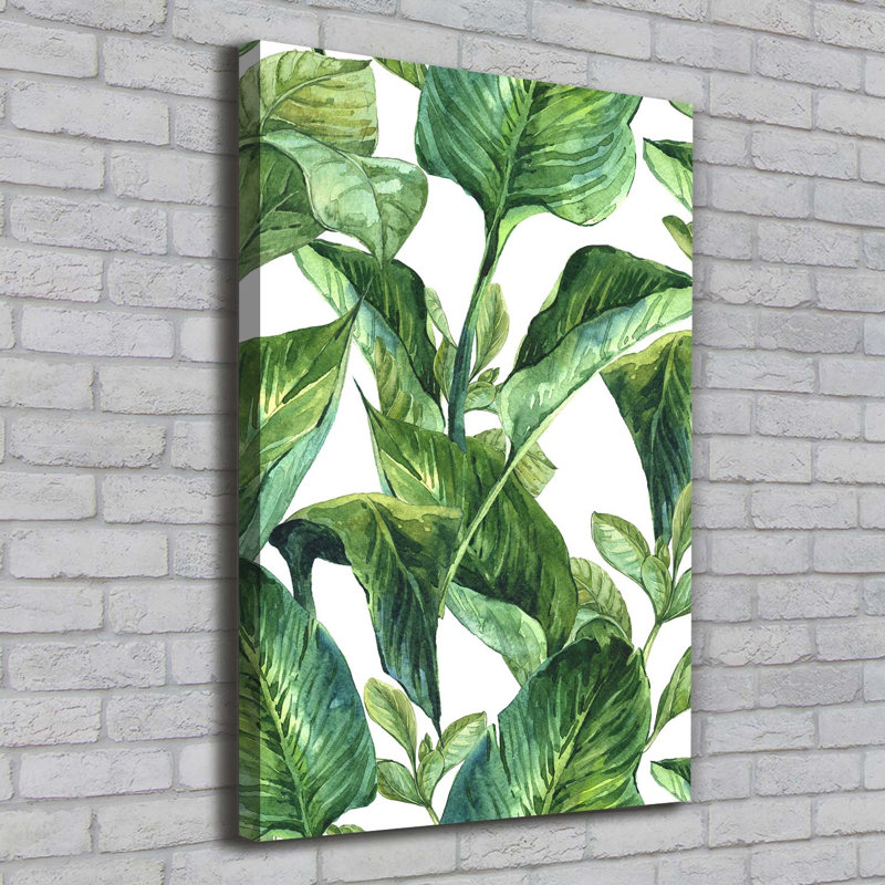 Tropical Leaves - Wrapped Canvas Print