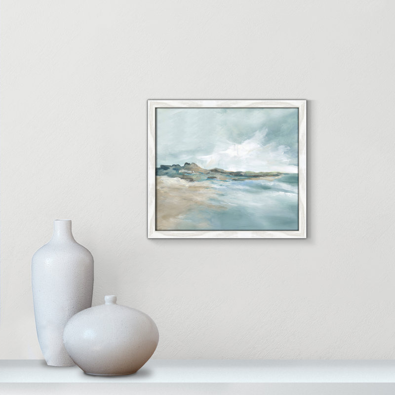 Imprimé Sandpoint par Carol Robinson, Reproduction encadrée sans passe-partout, Blanc, H 13 po x l 15 po x P 0,75 po