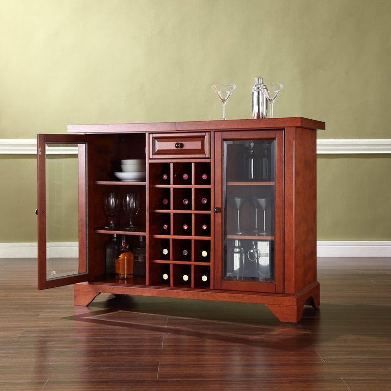 Hedon 64.5'' Bar Cabinet, Classic Cherry