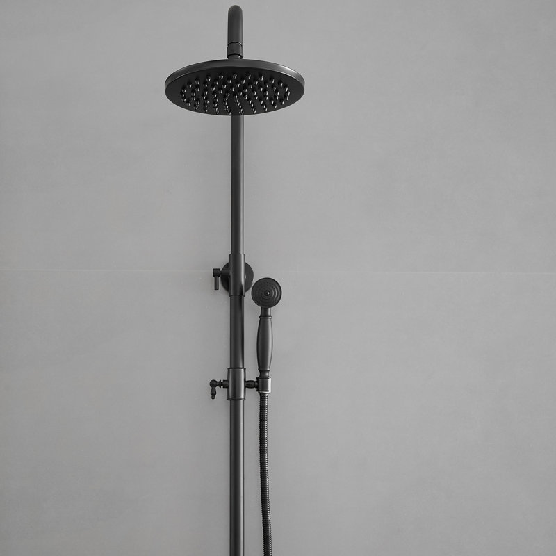 Complete Shower System, Matte Black