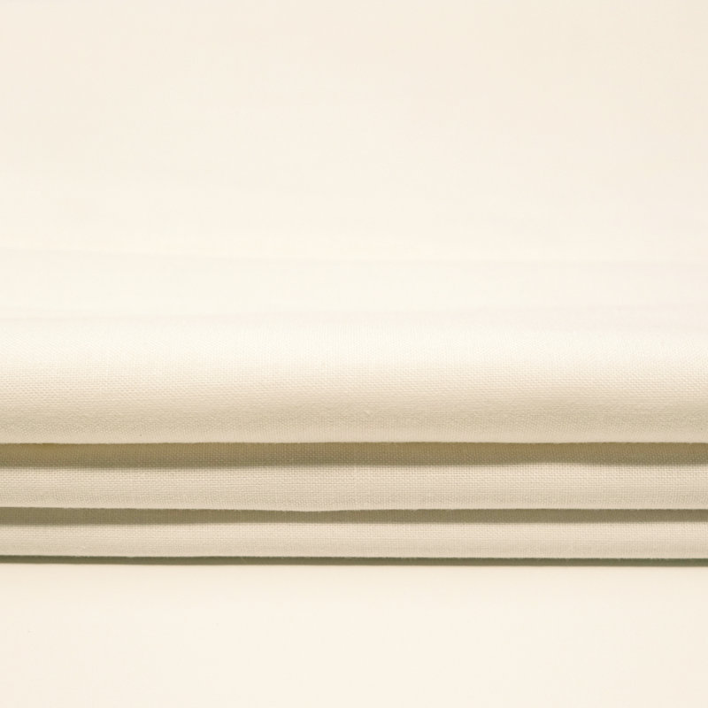 44/45" 100% Cotton Bleached Perm Press, White
