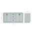 Base de meuble-lavabo double ARIEL Kelley 72 seulement-99377288