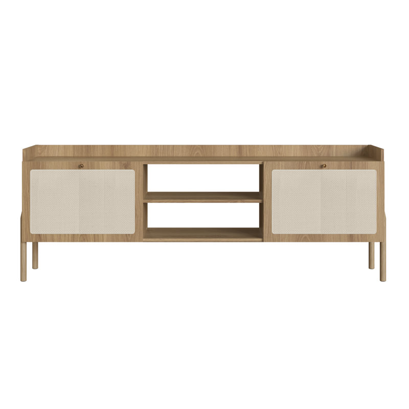 Ailine TV Stand for TVs up to 65", Brown