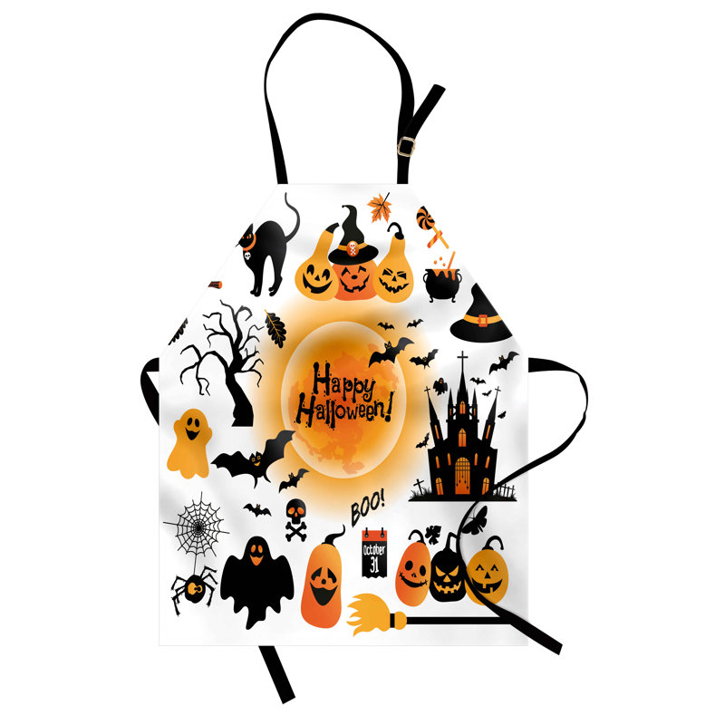 Tablier d'Halloween sans motif bavoir