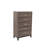 Rustic Grey Oak Simple Tall Chest