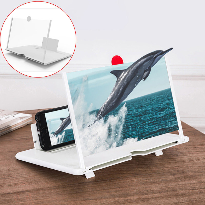 Support de support de bureau pliable 14 pouces, White