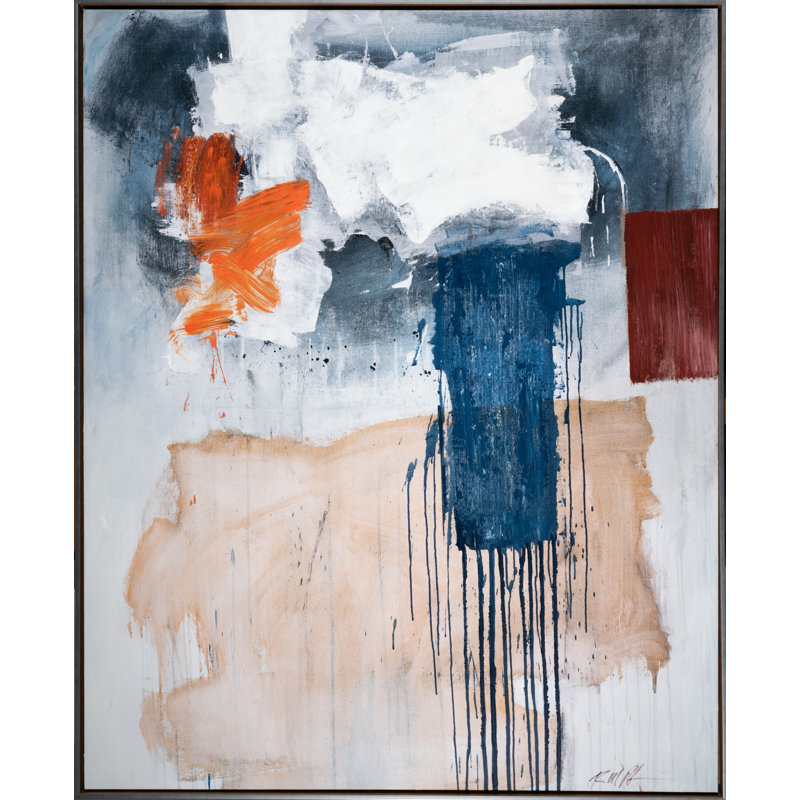 «Run Run Run Run» par Robert Robinson, peinture sur toile à cadre flottant