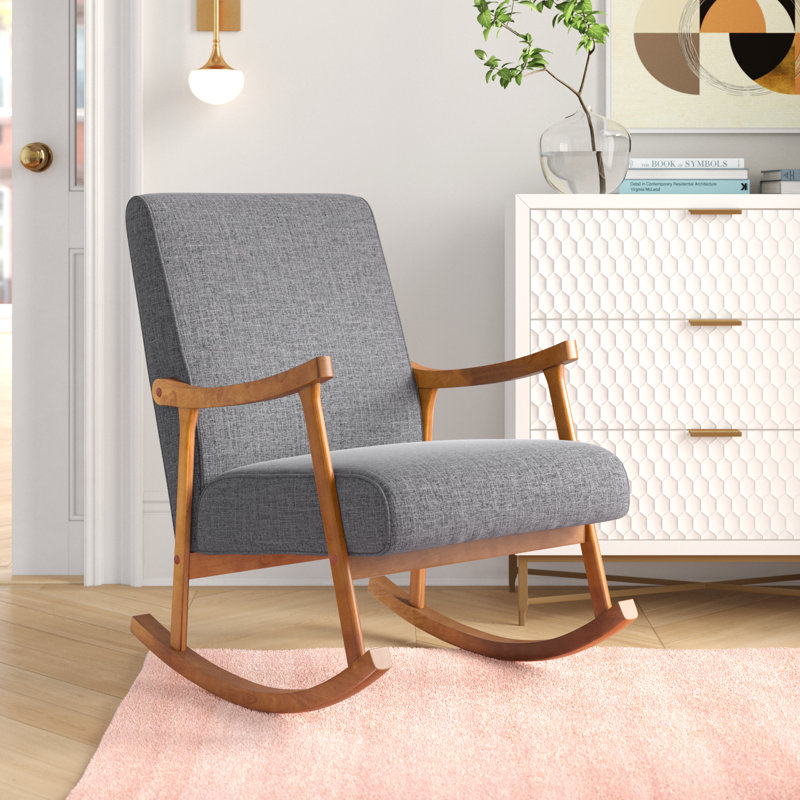 Chaise berçante Seaberg, Gris