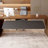 Walnut L-Shaped Solid Wood desks-107526694-107526698