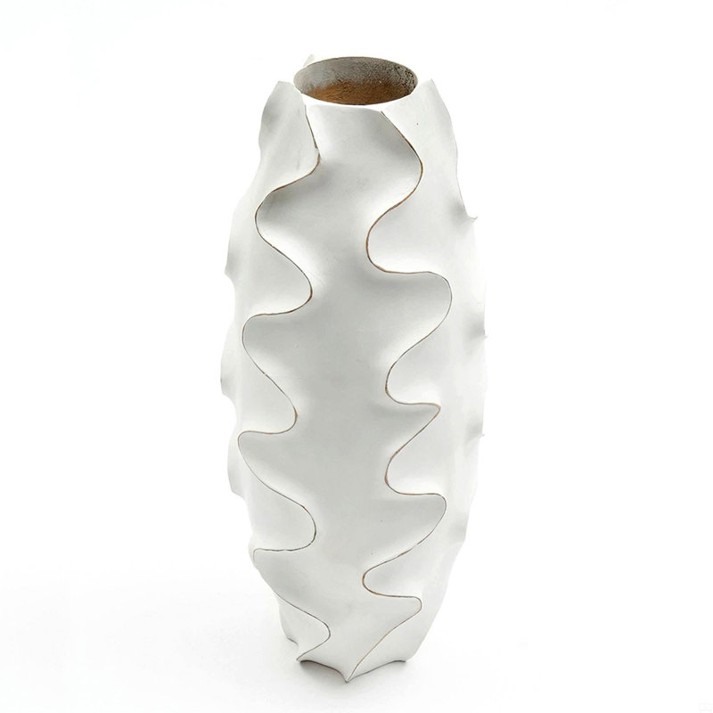 Vase décoratif en bois de manguier