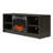 Unfinished TV Stand for TVs up to 55" with Fireplace Included-95623780