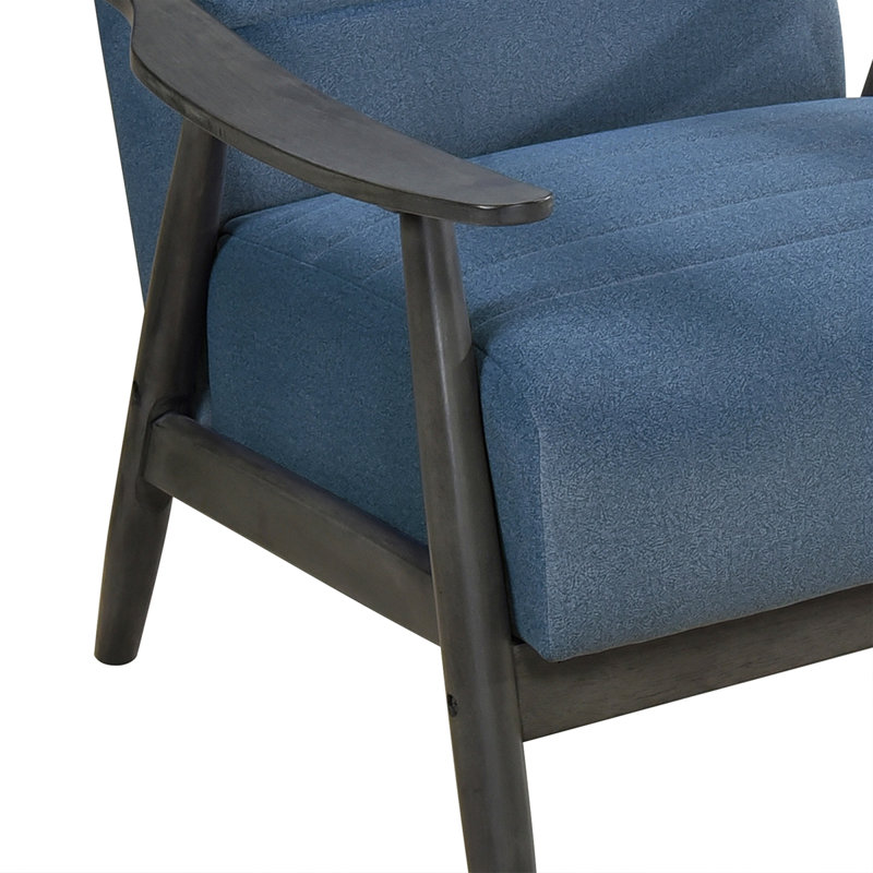 Fauteuil d'appoint décontracté 1pc, Tissu bleu