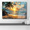 Plage, paysage marin en verre trempé - art mural plage côtière