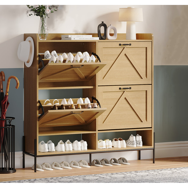 30 Pair Flip Down Shoe Storage