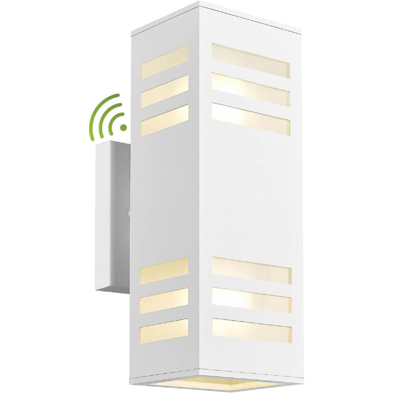 Dusk To Dawn Outdoor Wall Lights, Modern Porch Wall Lights, 13" Outdoor Wall Sconce Waterproof Aluminum, Exterior Wall Lamps, Patio Up And Down Light For Doorway, Garage, Hallway