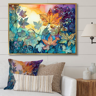 «Leaves Autumn Sunlight Harmony» sur toile
