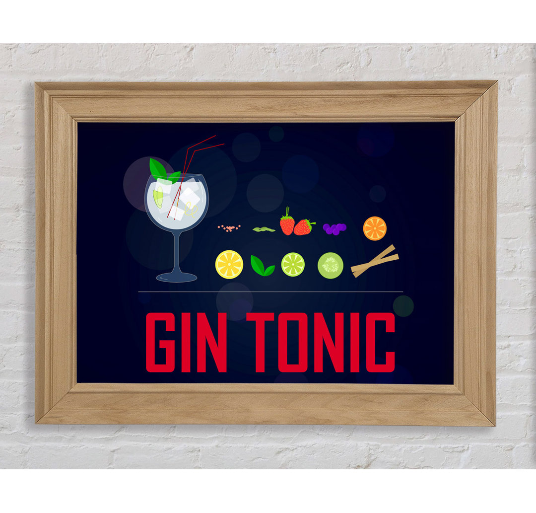 Gin And Tonic - Einzelne Bilderrahmen Kunstdrucke