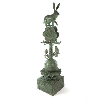 Rabbit Plants & Flowers Garden Statue