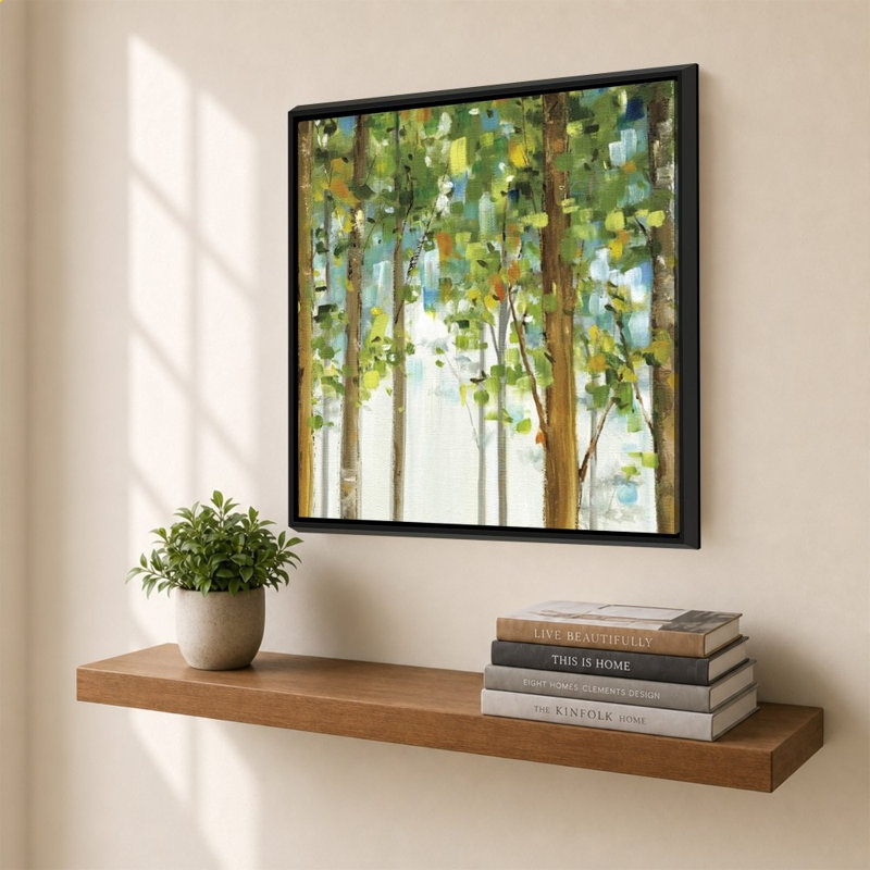 «Forest Study I» par Lisa Audit - impression sur toile, 40" H x 40" W, Black