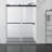 Spezia 60'' - W x 76'' H Bypass Door Frameless Shower Door with-49957154