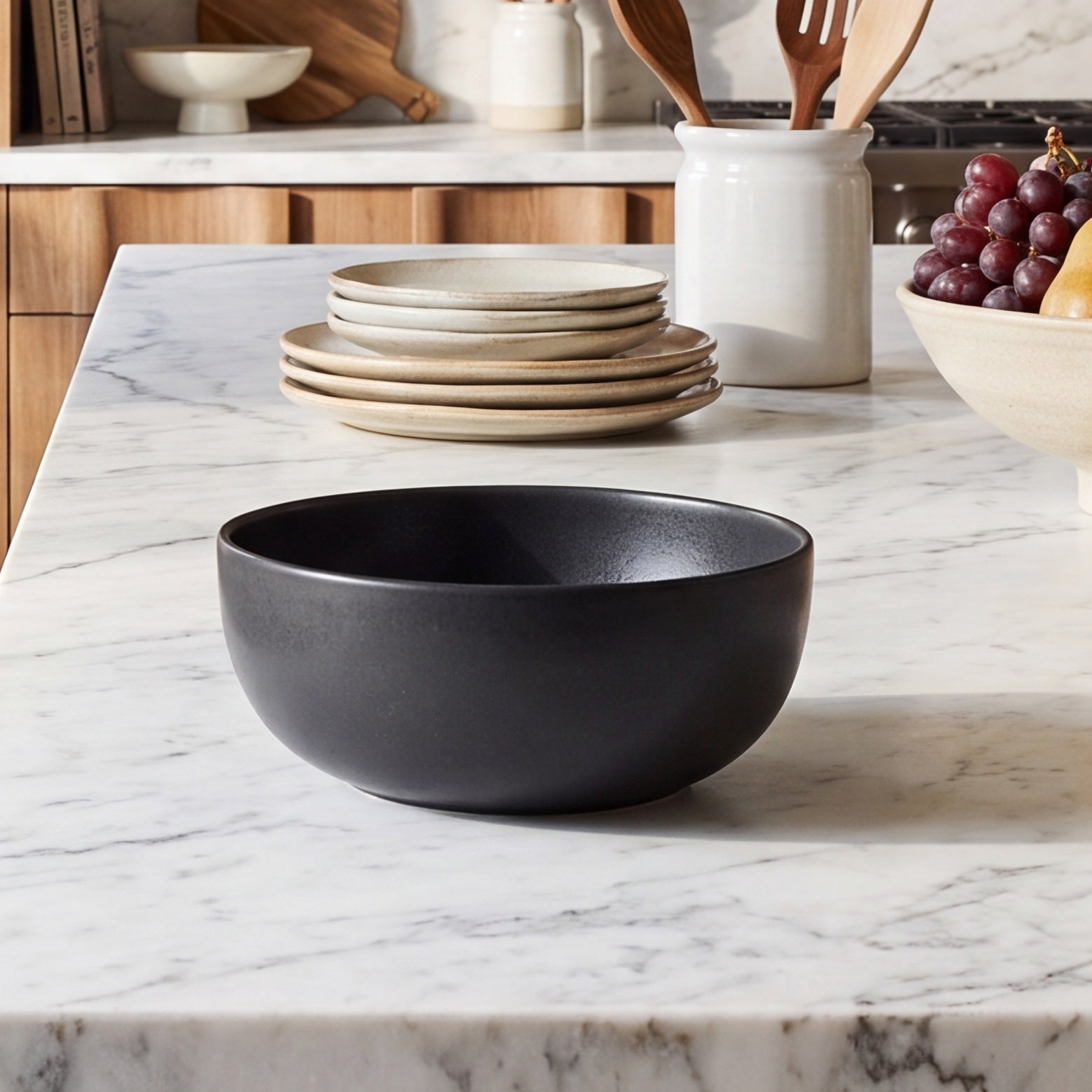 Casafina Pacifica Serving Bowl, Seed Gray