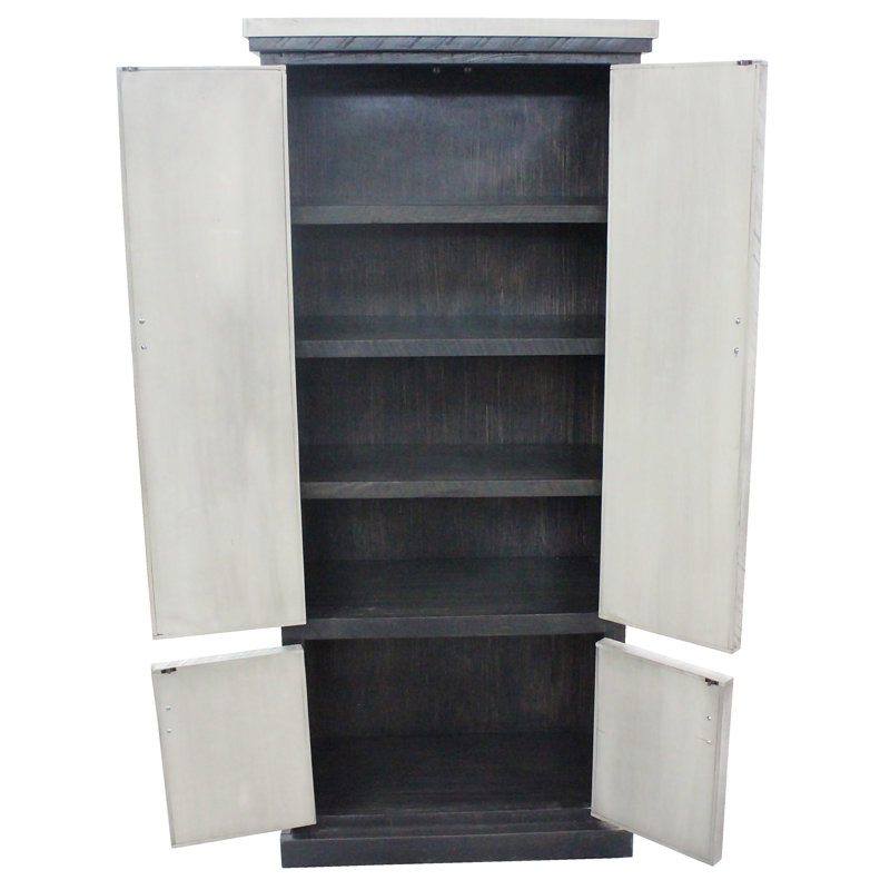 Garde-manger 74,5 po, Dela Verria rustique / noir antique rustique