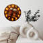 Horloge murale 10 po en MDF rond avec mouvement à quartz silencieux et crochet sans perceuse (piles AA non incluses)