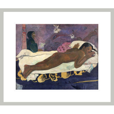 «Spirit of the morts surveillant» par Paul Gauguin - Estampe numérique encadrée