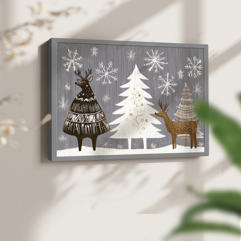 Chirstmas Art-CXXIII -Framed Print - Restickable