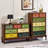 Nut-brown Solid + Manufactured Wood Accent Cabinet