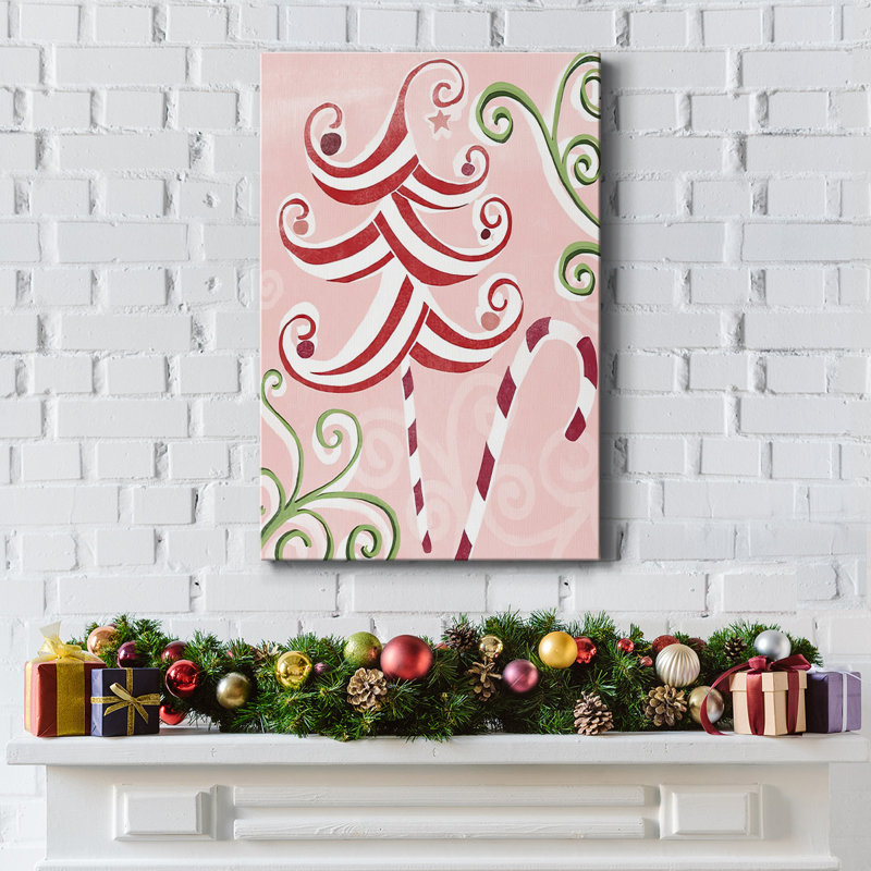 Candy Cane Holiday I, H 48 po x l 32 po x P 1,5 po