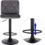 Latresha Swivel Upholstered Adjustable Height Counter Stool with Metal Frame-86445075