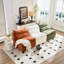 Fauteuil à oreilles Comfy Living - fauteuil d'appoint pour chambre à coucher, bureau, siège simple, chambre ergonomique orange, siège de bureau,-917474693